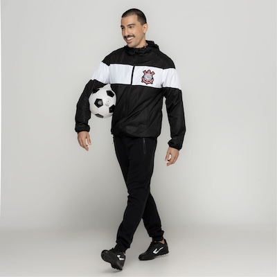 Jaqueta Corta-Vento do Corinthians Xps Sports Masculina com Capuz SCCP - Foto 5