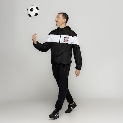 Jaqueta Corta-Vento do Corinthians Xps Sports Masculina com Capuz SCCP - Foto 6