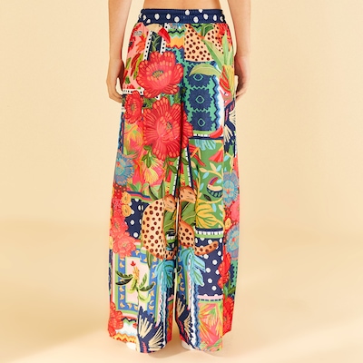 Calça Pantalona Feminina Farm Divertidamente - Foto 2