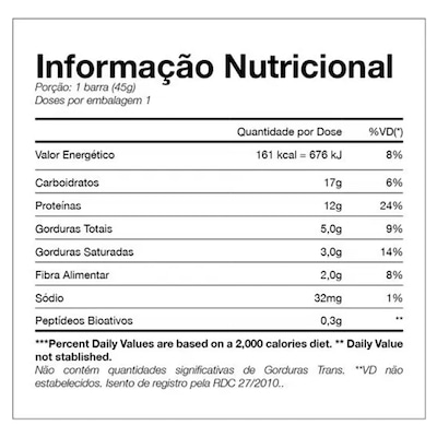 Barra de Proteína Black Skull Whey Bar Gourmet Cookies & Cream 45g - Foto 2