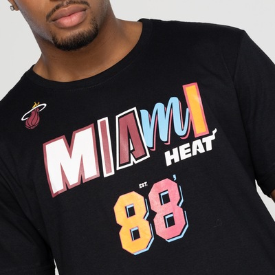 Camiseta Masculina Miami Heat NBA Manga Curta Nb442 - Foto 6
