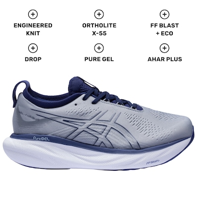 Tênis ASICS Gel-Nimbus 25 - Masculino - Foto 4