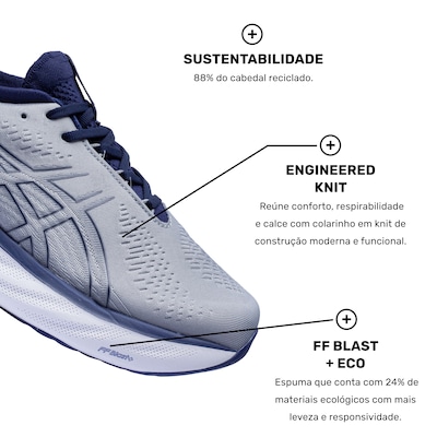 Tênis ASICS Gel-Nimbus 25 - Masculino - Foto 5