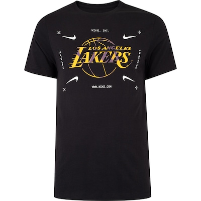 Camiseta Los Angeles Lakers Nike NBA Masculina Manga Curta Es Atc Lgo - Foto 1
