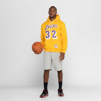 Blusão Los Angeles Lakers Masculino Mitchell & Ness com Capuz Mt354 - Foto 4