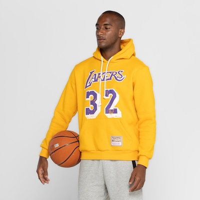 Blusão Los Angeles Lakers Masculino Mitchell & Ness com Capuz Mt354 - Foto 5