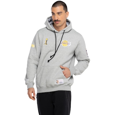Blusão Los Angeles Lakers Mitchell & Ness Masculino com Capuz MT508 - Foto 2
