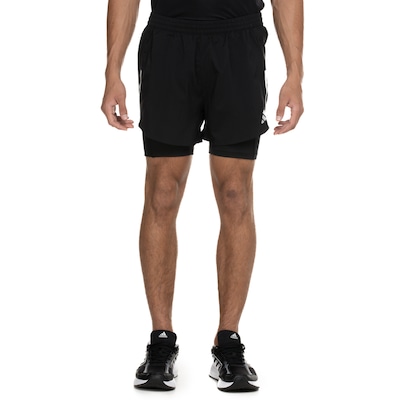 Short 2 em 1 Masculino adidas Design 4 Running 2 IN 1 - Foto 3