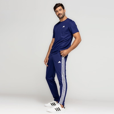 Calça adidas Train Essentials 3 Stripes - Masculina - Foto 5