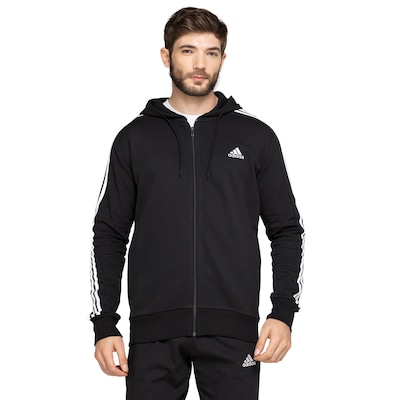 Jaqueta com Capuz adidas Moletinho Essentials - Masculina - Foto 2