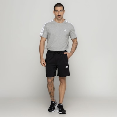 Bermuda adidas Masculina Chelsea 3 Listras - Foto 5