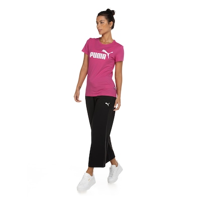 Camiseta Feminina Puma Manga Curta LS ESS Logo - Foto 4