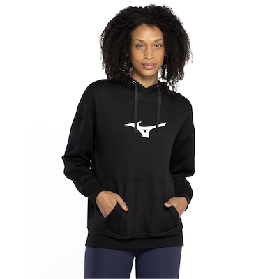 Blusão Feminino Mizuno com Capuz Big Logo - Foto 2