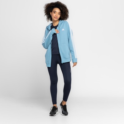 Jaqueta Feminina adidas com Capuz Track Top 3 Listras - Foto 4