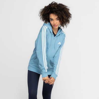 Jaqueta Feminina adidas com Capuz Track Top 3 Listras - Foto 6