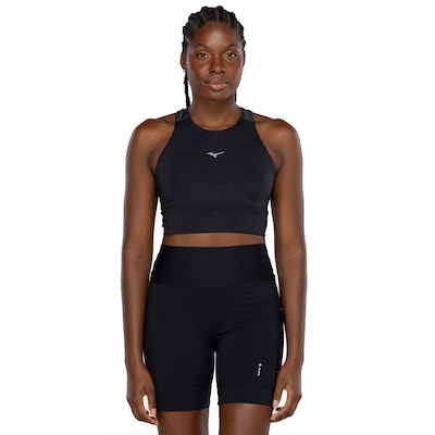 Top Fitness com Bojo Removível Mizuno Média Sustentação Compress Fit - Adulto - Foto 2