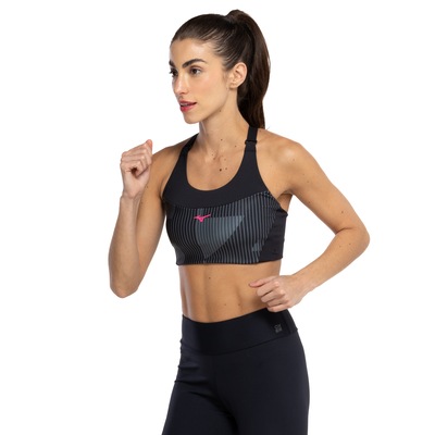 Top Fitness com Bojo Mizuno Média Sustentação High - Adulto - Foto 2