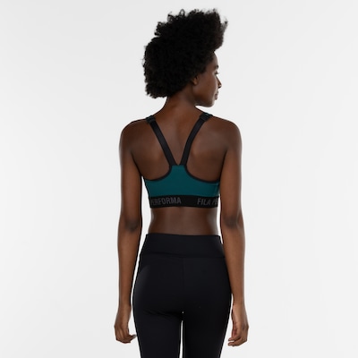 Top Fitness com Bojo Fila Média Sustentação Performa Fit - Adulto - Foto 4