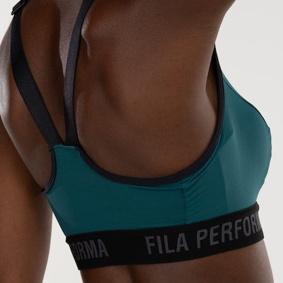 Top Fitness com Bojo Fila Média Sustentação Performa Fit - Adulto - Foto 6