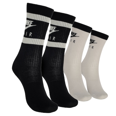 Kit de Meia Nike Cano Longo Everyday Essential Crew - Adulto - 2 Pares - Foto 1