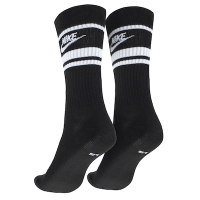 Kit de Meia Nike Cano Alto Everyday Essential Crew - Adulto - 3 pares - Foto 2