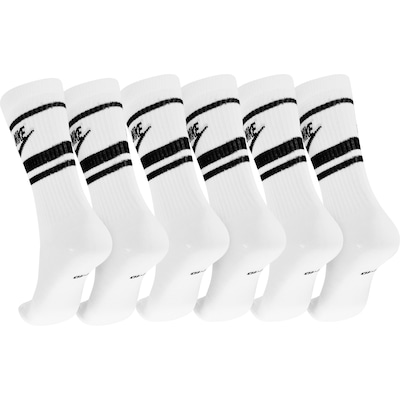 Kit de Meia Nike Cano Alto Everyday Essential Crew - Adulto - 3 pares - Foto 2