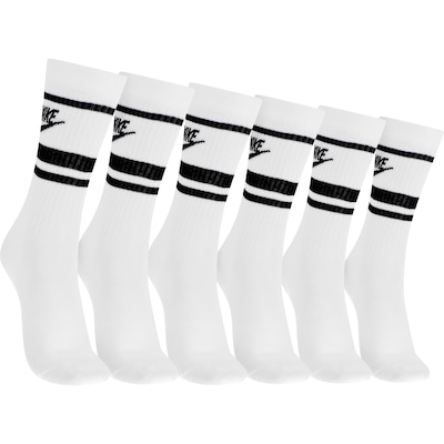 Kit de Meia Nike Cano Alto Everyday Essential Crew - Adulto - 3 pares - Foto 1