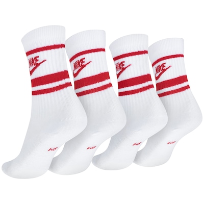 Kit de Meias Cano Alto Nike Essential Crew 3 Pares Adulto - Foto 2