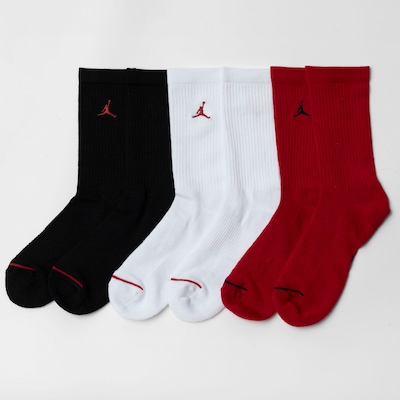 Kit de Meia Nike Cano Alto Jordan Everyday Cush Poly Crew - Adulto - 3 Pares - Foto 3