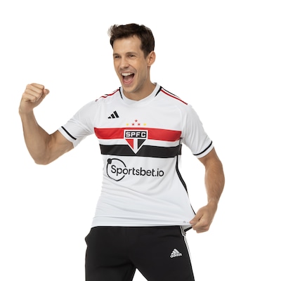 Camisa do São Paulo I 23 adidas - Masculina - Foto 5