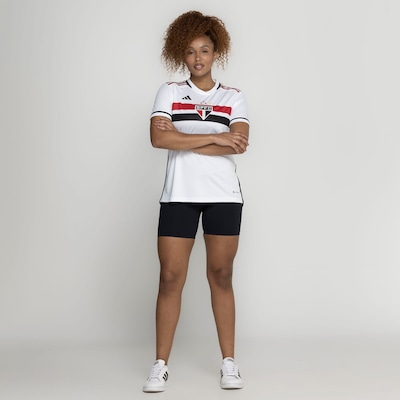 Camisa do São Paulo I 23 adidas - Feminina - Foto 5