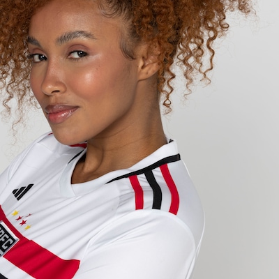 Camisa do São Paulo I 23 adidas - Feminina - Foto 6
