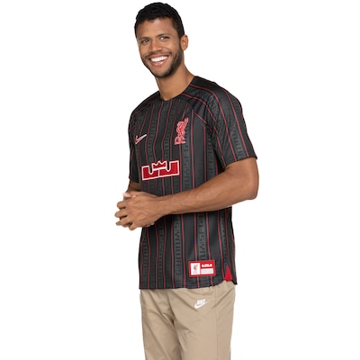 Camiseta Nike Masculina Liverpool & Lebron James Dri-Fit Stadium Jersey - Foto 4
