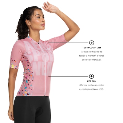 Camisa de Ciclismo Feminina Asw Versa - Foto 3