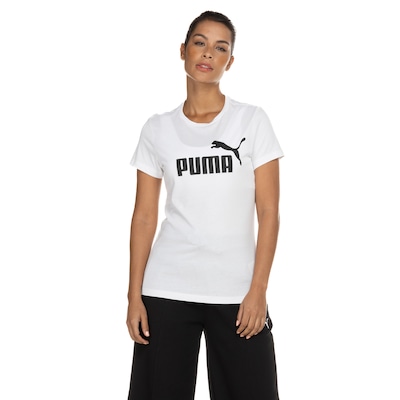 Camiseta Puma Feminina Manga Curta Essentials Logo Tee - Foto 1