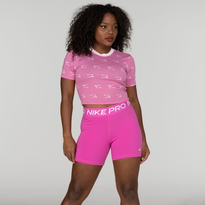 Blusa Cropped Nike Manga Curta Sportwear Air Slim - Foto 2