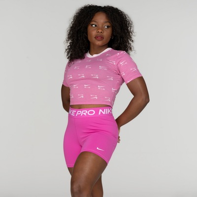 Blusa Cropped Nike Manga Curta Sportwear Air Slim - Foto 3