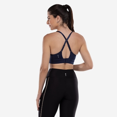 Top Fitness com Bojo Fixo Oxer Alta Sustentação Alça Cruzada - Adulto - Foto 2