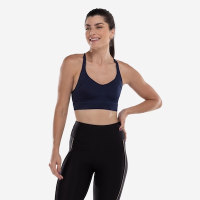 Top Fitness com Bojo Fixo Oxer Alta Sustentação Alça Cruzada - Adulto - Foto 4