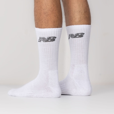 Kit de Meia New Balance Cano Alto - Adulto - 3 Pares - Foto 4