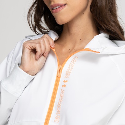 Jaqueta Feminina Under Armour com Capuz Woven Fz - Foto 4