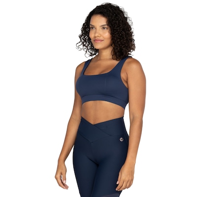 Top Fitness com Bojo Removível Vestem Rosinha Média Sustentação - Adulto - Foto 2