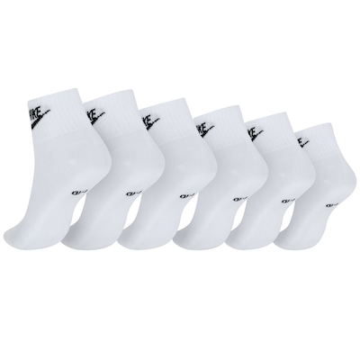 Kit de Meias Nike Cano Médio Sportswear Everyday Essential Ankle - Adulto - 3 Pares - Foto 2