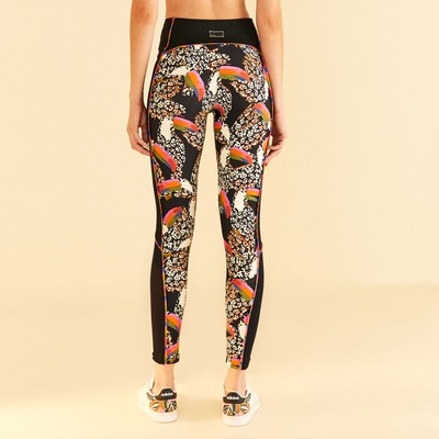 Calça Legging Feminina Farm Recorte Tucano Onça - Foto 2