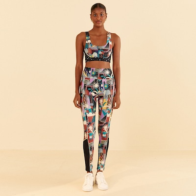 Calça Legging Feminina Farm Recorte Cidade Mística - Foto 3