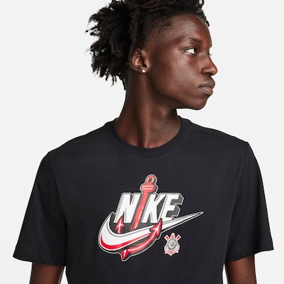 Camiseta Corinthians Nike Escudo Masculina - Foto 3
