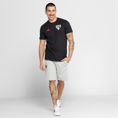 Camiseta do São Paulo Masculina adidas Manga Curta Concentração - Foto 4