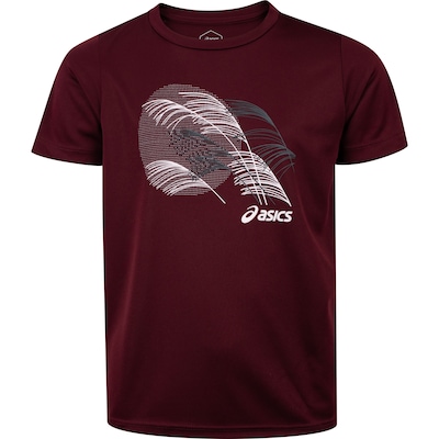Camiseta Infantil ASICS Manga Curta Estampada - Foto 1