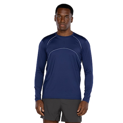 Camiseta Masculina Oxer Manga Longa Recortada - Foto 2