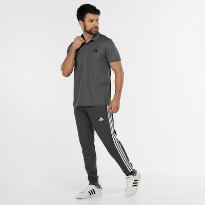 Calça Masculina adidas 3 Stripes French Terry Punh - Foto 6